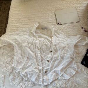 Linen button up shirt